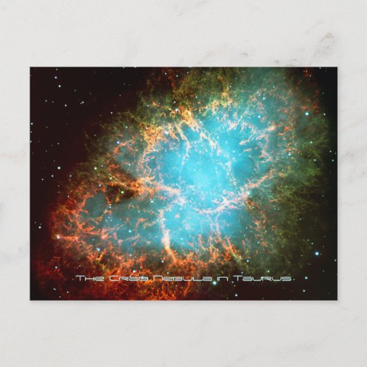Crab Nebula op Taurus - adembenemend universum Briefkaart (Voorkant)