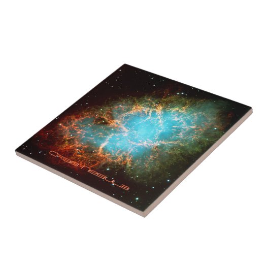 Crab Nebula op Taurus Tegeltje (Zijkant)