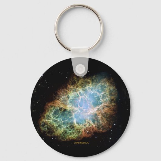 Crab Nebula Space Abstract Sleutelhanger (Voorkant)