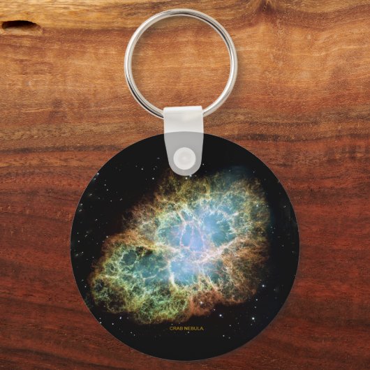 Crab Nebula Space Abstract Sleutelhanger (Voorkant)