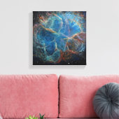 Crab Nebula Space Art Canvas Print (Insitu (Woonkamer))