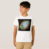 Crab Nebula Space Galaxy Kids T-shirt (Voorkant volledig)