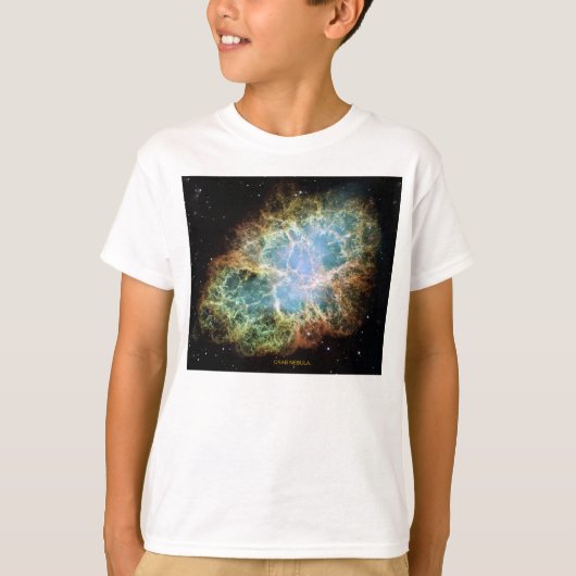 Crab Nebula Space Galaxy Kids T-shirt (Voorkant)