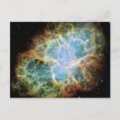 Crab Nebula Space NASA foto Briefkaart (Voorkant)