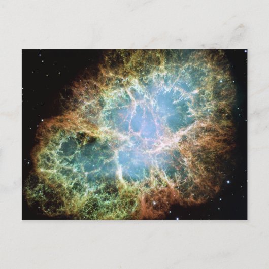 Crab Nebula Space NASA foto Briefkaart (Voorkant)