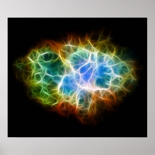 Crab Nebula Star Space Cloud Poster (Voorkant)