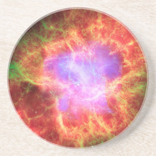 Crab Nebula Superdense Neutron Star Zandsteen Onderzetter (Voorkant)