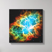 Crab Nebula Supernova Remnant Hubble Space Photo Canvas Afdruk (Voorkant)