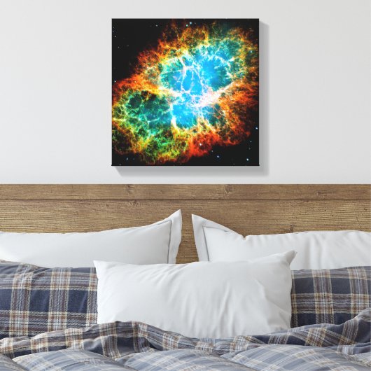 Crab Nebula Supernova Remnant Hubble Space Photo Canvas Afdruk (Insitu (Slaapkamer))