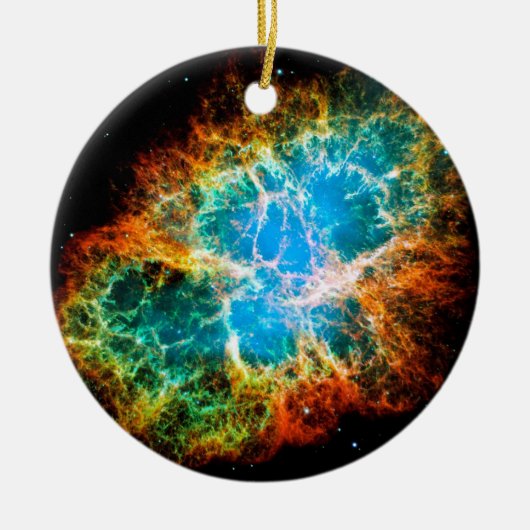 Crab Nebula Supernova Remnant Hubble Space Photo Keramisch Ornament (Voorkant)