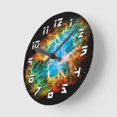 Crab Nebula Supernova Remnant Hubble Space Photo Ronde Klok (Hoek)