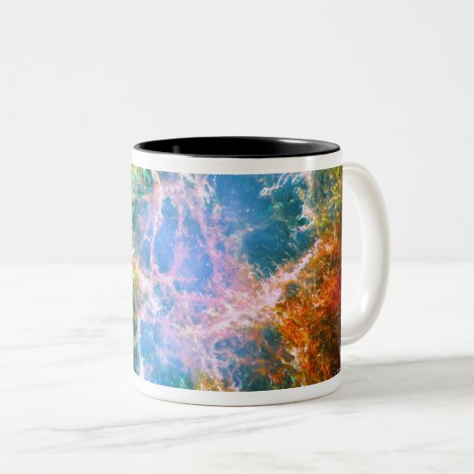 Crab Nebula Tweekleurige Koffiemok (Voorkant rechts)