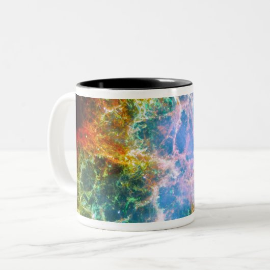 Crab Nebula Tweekleurige Koffiemok (Voorkant links)