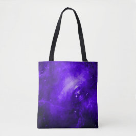 Crab Nebula Ultraviolet Tote Bag