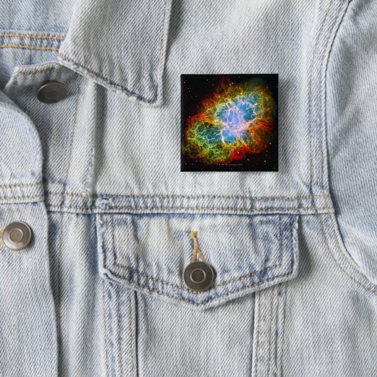 Crab Nebula Vierkante Button 5,1 Cm (In situ)