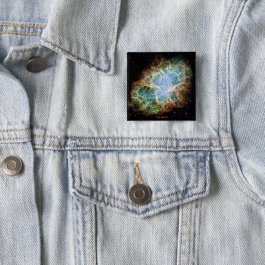 Crab Nebula Vierkante Button 5,1 Cm (In situ)