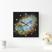 Crab Nebula Vierkante Klok (Huis)
