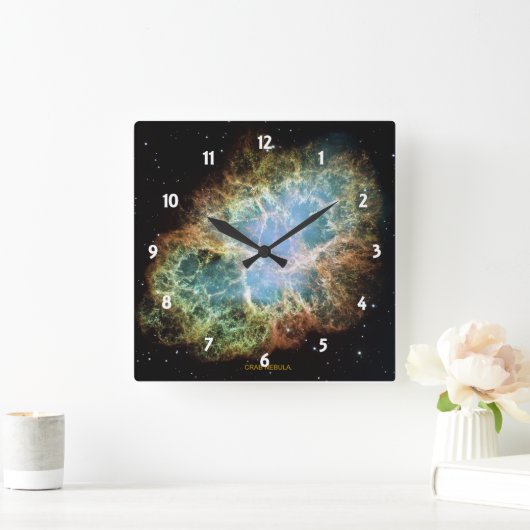 Crab Nebula Vierkante Klok (Huis)