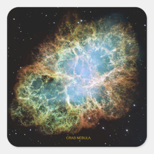 Crab Nebula Vierkante Sticker