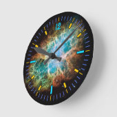 Crab Nebula Wall-klok Ronde Klok (Hoek)