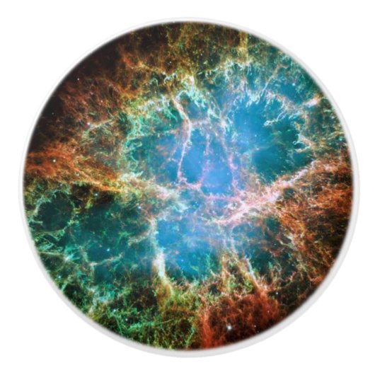 Crab Nebulae Space Astronomy Science Foto Keramische Knop (Voorkant)