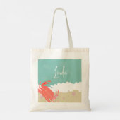 Crab Ocean Beach Sand Waves Zee Creater Tote Bag (Achterkant)