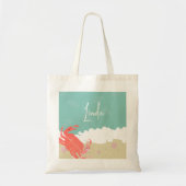 Crab Ocean Beach Sand Waves Zee Creater Tote Bag (Voorkant)