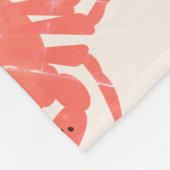 Crab Ocean Beach Zee Creattiepatroon Fleece Deken (Hoek)