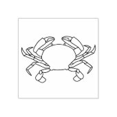Crab Ocean Beach Zee nautische vis Waterverf Rubberstempel (Afrduk)