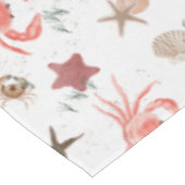 Crab On Beach Coastal Sandy Repeating Pattern Tafelkleed (Gekanteld)