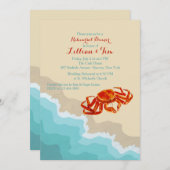 Crab on the Shore Uitnodiging (Voorkant / Achterkant)