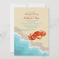 Crab on the Shore Uitnodiging