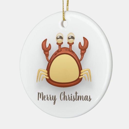 Crab Ornament Round (Links)