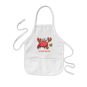 Crab Paint Smock. Kinder Schort