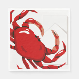 Crab Party-papier Servet