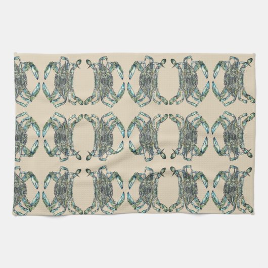 Crab Pattern Theedoek (Horizontaal)