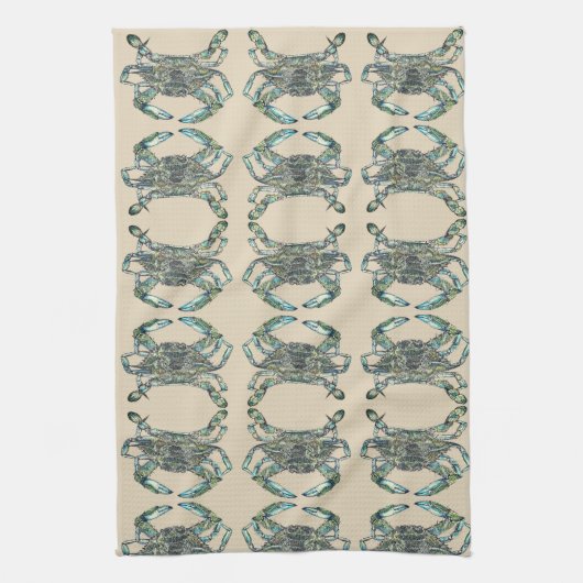 Crab Pattern Theedoek (Verticaal)