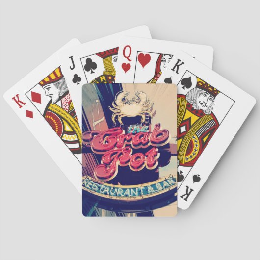 Crab Pot restaurant Pokerkaarten (Achterkant)