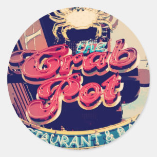 Crab Pot Restaurant Ronde Sticker