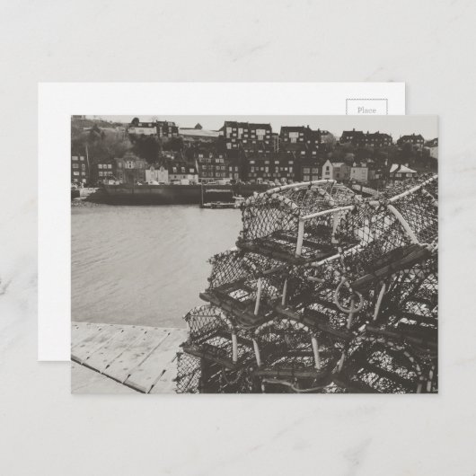Crab pots, Whitby Harbour, North Yorkshire. Briefkaart (Voorkant / Achterkant)