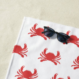 Crab Print Strandlaken