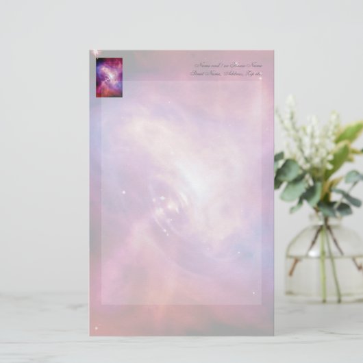 Crab Pulsar Time Lapse - Neutron Star Briefpapier (Staand voorkant)