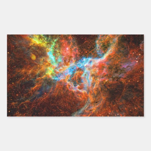 Crab Pulsar Time Lapse - Neutron Star Rechthoekige Sticker (Voorkant)