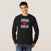 Crab Queen Seafood Crab Vat Lover Crab Vist Cr T-shirt (Voorkant volledig)