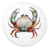 Crab Rainbow Keramische Knop (Voorkant)