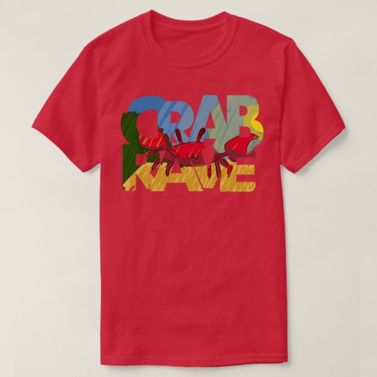 Crab Rave Sticker Classic TShirt (Design voorkant)