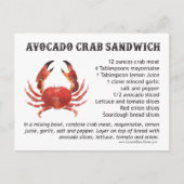 Crab Recipes Briefkaart (Voorkant)