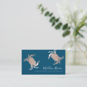 Crab Restaurant Crawfish Diner Grunge Visitekaartje (Staand voorkant)