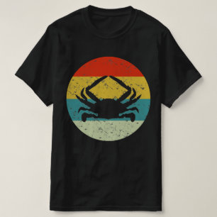 Crab retro  silhouette 70s t-shirt