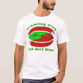 Crab — Rood en groen T-shirt (Voorkant)